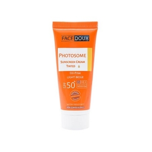 کرم ضدآفتاب رنگی بژروشن +SPF50مناسب چرب و جوشدار و حساس فیس دوکس FACEDOUX