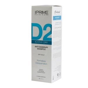 شامپو ضدشوره D2 Ichthy Dry مناسب پوست سرخشک 250 میلی لیتری پریم Prime