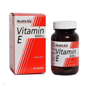 ویتامین ای کپسول 600 آی یو 30عددی E Vitamin 600 iu هلث اید