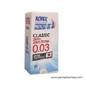 کاندوم ناچ کدکس کلاسیک زیرو زیرو تری NACH KODEX CLASSIC Zero Zero Three 0.03