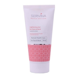 ژل روشن کننده پوست صورت وگردن سروینا مناسب برای انواع پوست Lightening Gel Servina