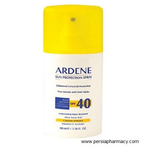 اسپری ضد آفتاب SPF40 مناسب پوست های معمولی تا خشک و حساس 100 میلی لیتر آردن ARDENE