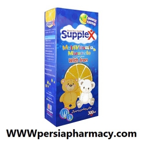 شربت مولتی ویتامین به همراه آهن 300 میلی لیتر ساپلکس Supplex 