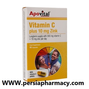 کپسول ویتامین C و زینک آپوویتال 40 عددی Apovital