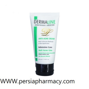 کرم مناسب پوست های جوش دار حجم 45 میلی لیتر درمالاین Dermaline