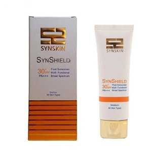 ضدآفتاب فلوئید ساین شیلد بژ روشن برند سان اسکين  +Synskin  SPF30    