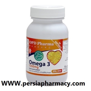 کپسول ژلاتینی امگا 3 بدون جیوه 1000 میلی گرم 30 عدد  او پی دی فارما OPD Pharma