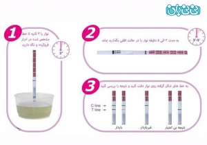 تست تشخیص سریع بارداری Baby Chek مدیکور کاستی Medicore