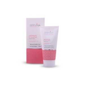 ژل روشن کننده پوست صورت وگردن سروینا مناسب برای انواع پوست Lightening Gel Servina