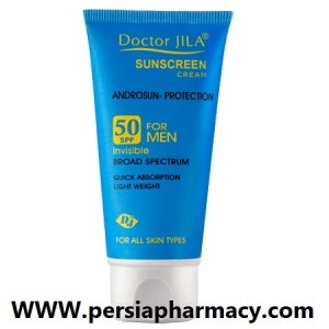 کرم ضدآفتاب مناسب آقایان آندروسان-پروتکشن SPF50 بی رنگ 50 گرم دکترژیلا Doctor Jila