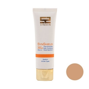 ضدآفتاب فلوئید ساین شیلد بژ روشن برند سان اسکين  +Synskin  SPF30    