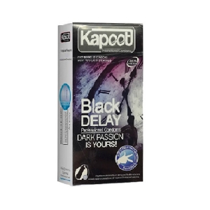 کاندوم مشکی تاخیری 12 عددی کاپوت Kapoot
