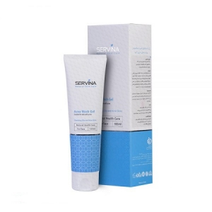 ژل شست وشوی صورت مخصوص پوست های دارای آکنه سروینا 100ميلي ليتري Acne Wash Gel Servina