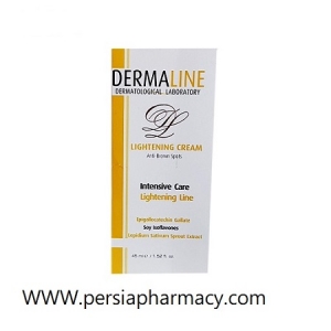 کرم روشن کننده و ضد لک حجم 45 میلی لیتر درمالاین Dermaline
